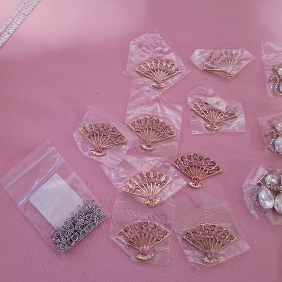 Large Lot Art Deco Enamel Rhinestone Metal Bling Cabochon Pin Brooches Designer - Picture 11 of 16